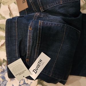 Men's DULUTH Flex Ballroom Double Flex Slim fit Jeans Dark Indigo 34 X 32